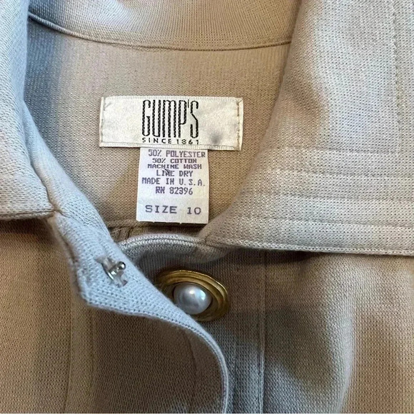 Vintage Gumps Classic Shift Dress- Rare Find -Womens Size 10 - Picture 6 of 8